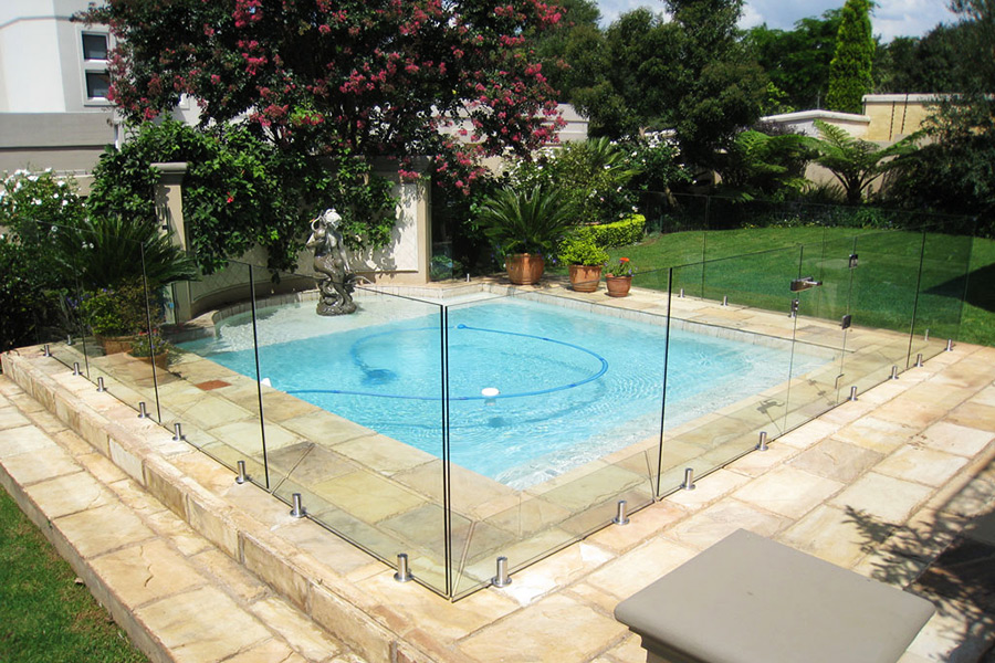 The Stairs And Pool Fence